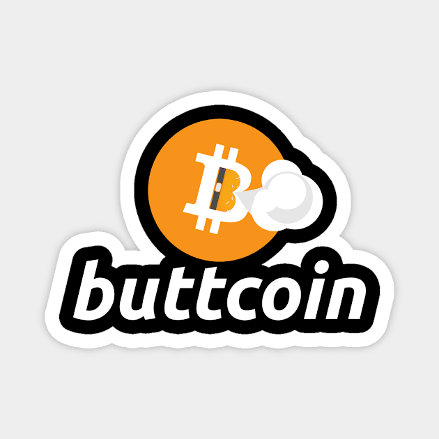 Buttcoin Magnet by MatthewBroussard