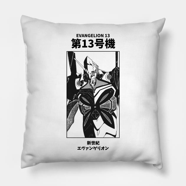 Evangelion 13 Neon Genesis Evangelion Pillow by KMSbyZet