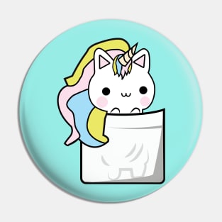 Pocket Unicorn Cat Pin