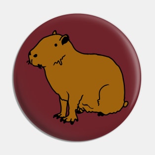 Capybara Pin