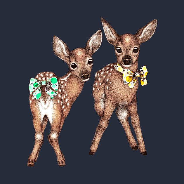 Red Deer Fawns by PerrinLeFeuvre