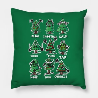 Energy Posing Trees Pillow