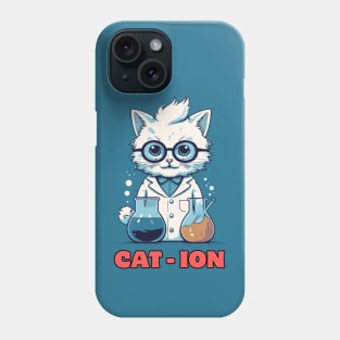 Chemist cat, cation, chemistry, laboratory, gift present ideas Phone Case