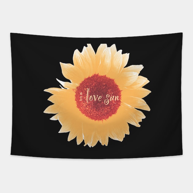 Sunflower , I love sun Tapestry by anuvisculture