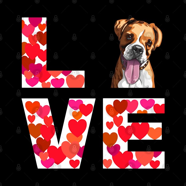 Love boxer Dog Design Design by Schimmi