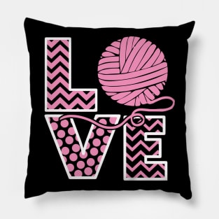 Love Knitting Pillow