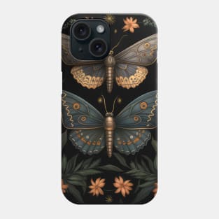 Butterflies amidst woodland leaves Phone Case