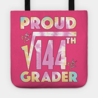 Proud 12th Grader Square Root of 144 Teachers Students Tote