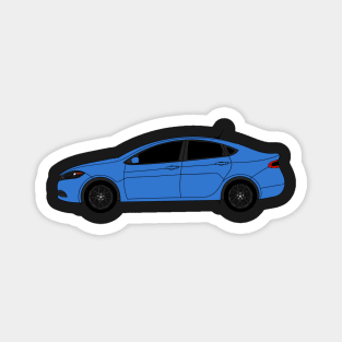 Dodge Dart Laser Blue Sticker Magnet