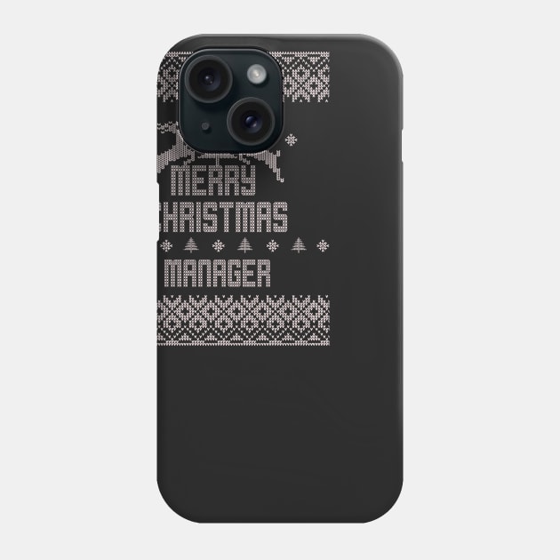 Merry Christmas MANAGER Phone Case by ramiroxavier