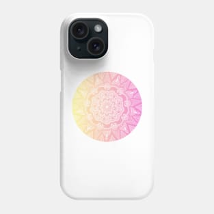 Pink and Yellow Mandala Phone Case