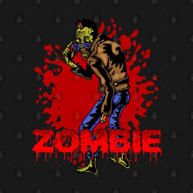 Cool Zombie Hipster by RadStar