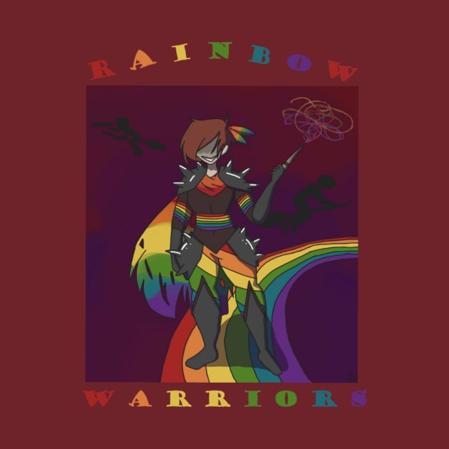 Rainbow Warriors Logo T-shirt by Rolson