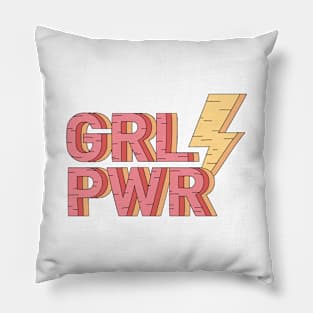 Girl Power Feminist T-Shirt - Feminist Equal Rights Shirt Pillow