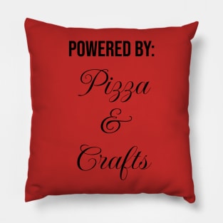 Powered By: Pizza and Crafts Pillow