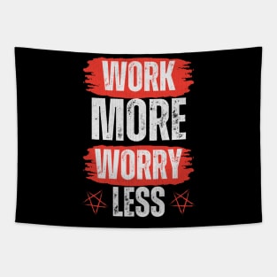 Walk More Worry Less Inspirational Saying Tapestry