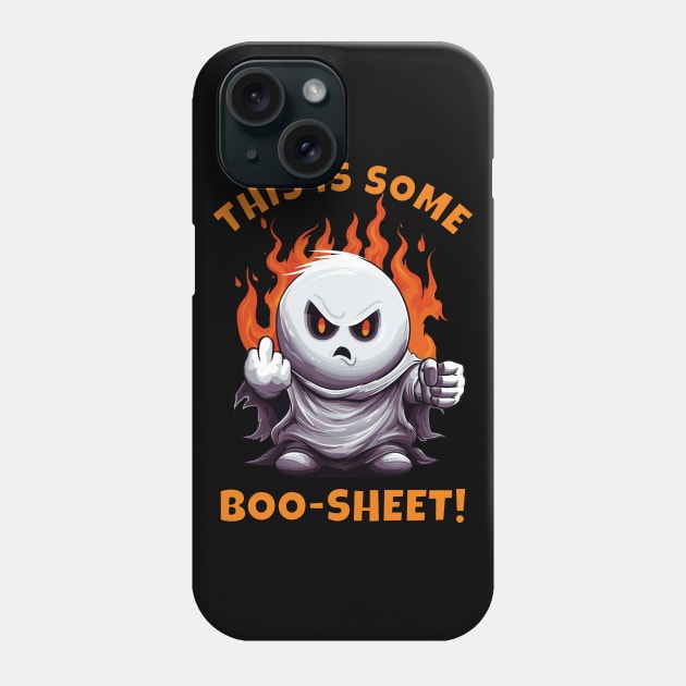 This Is Some Boo Sheet Funny Angry Ghost Phone Case by Atomic Blizzard