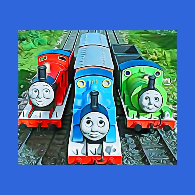 Thomas James & Percy by jsart2020