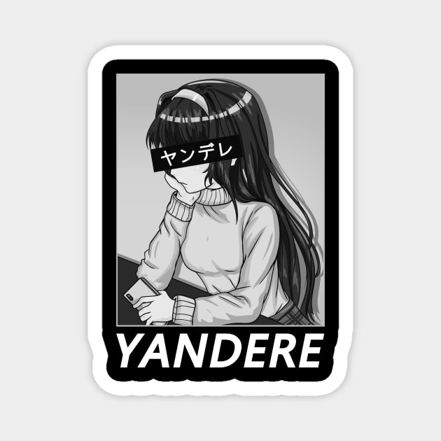 Japanese Yandere - Weeaboo Otaku T-Shirt Magnet by biNutz