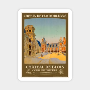 Château de Blois France Vintage Poster 1928 Magnet