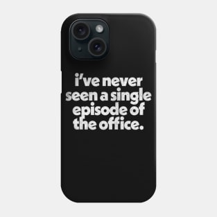 The Office / Original Faded Style Typography Design Phone Case