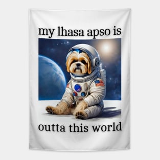 Outta This World Lhasa Apso Tapestry