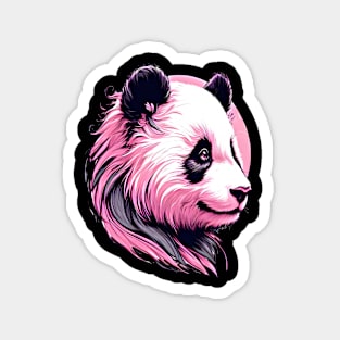 pink panda girl Magnet