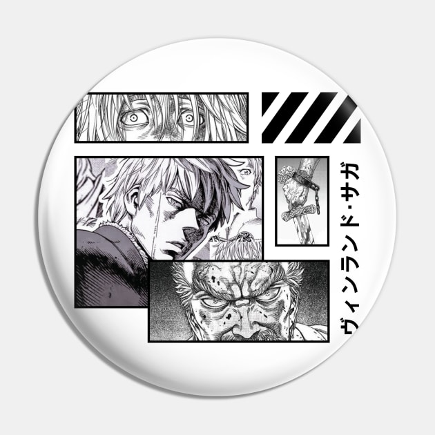 Vinland Saga for white Pin by Shapwac12