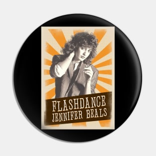 Vintage Aesthetic Jennifer Beals // flashdance Pin