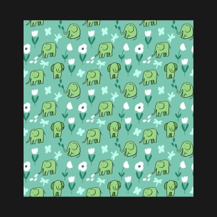 Elephant pattern T-Shirt