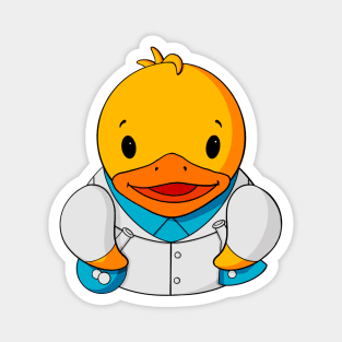 Scientist Rubber Duck Magnet