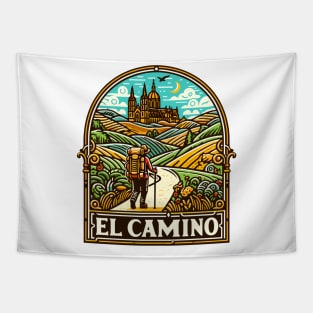 Buen Camino! El Camino de Santiago de Compostela - The Way of Saint James - Peregrino Pilgrim - Camino Frances Ingles Primitivo, Shirt, Hoodie, Mug, Tote, Sticker, Souvenir, etc Tapestry