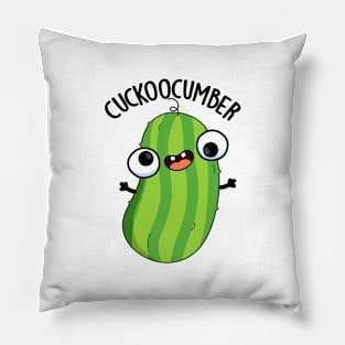 Cuckoocumber Funny Veggie Cucumber Pun Pillow