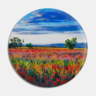 Poppy Fields Pin