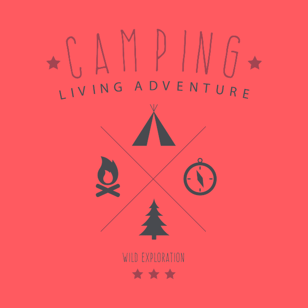 Camping adventure shirt | outdoors shirt | hiking shirt by OutfittersAve