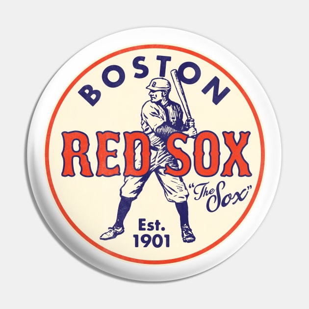 Old Style Boston Red Sox by Buck Tee Pin by Buck Tee