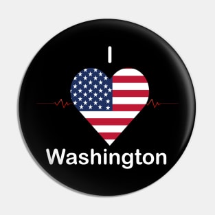 I love Washington Pin