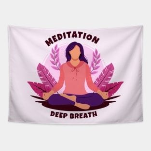 Meditation and Deep Breath Tapestry