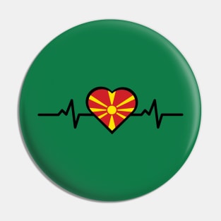 My Heart For Macedonia Pin