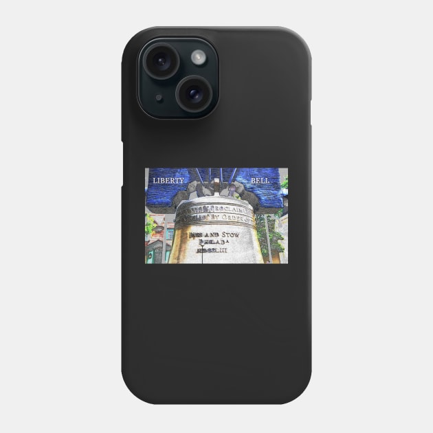 The Liberty Bell poster work A Phone Case by dltphoto