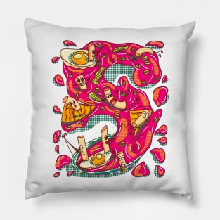 Tteokbokki Beach Vibes Pillow