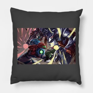 Samus Vs. Raven Beak Pillow