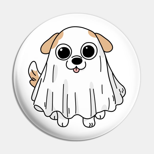 ghost dog Pin by StickerMainia