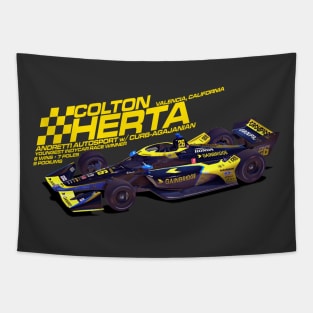 Colton Herta 2022 (yellow) Tapestry