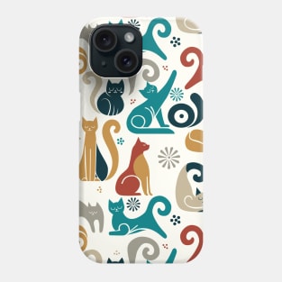 Modernistic Exploratory Cats Phone Case