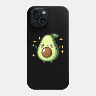 Little happy kawaii avocado Phone Case