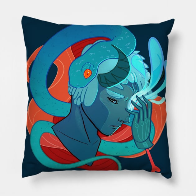 Migraine Demon Pillow by AshenShop