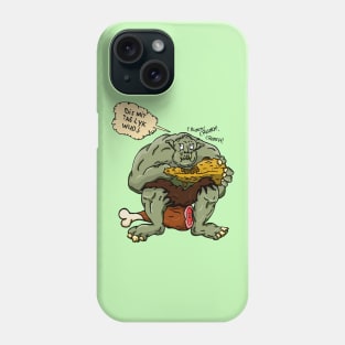 Troll Eating Wood Phone Case