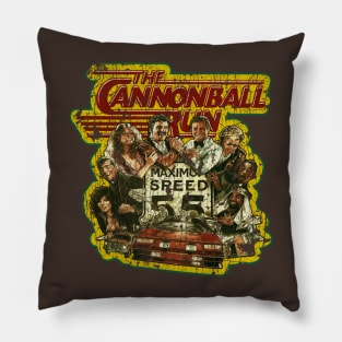 The Cannonball Run // 80s Vintage Pillow