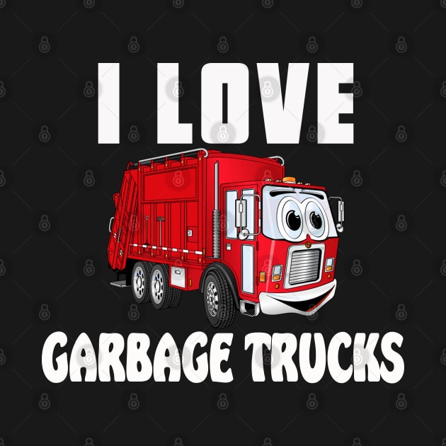 Garbage Truck by Happy Art Designs